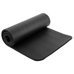 Коврик Sangh Yoga mat, 183х61х1 см черный однотонный