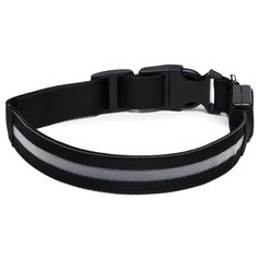 Ошейник Пижон с подсветкой L (1039587) 45-50 см черный