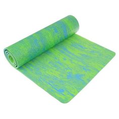 Коврик Sangh Yoga mat двухцветный, 183х61х0.7 см зеленый однотонный