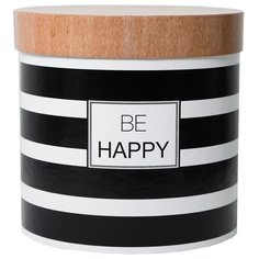 Коробка подарочная Дарите счастье Крафт 20 × 20 см белый/черный