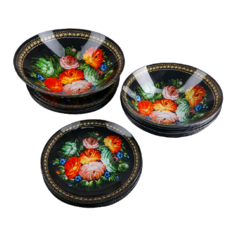 Столовый сервиз Доляна Народные мотивы (4541008), 6 персон, 19 предм., разноцветный