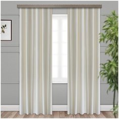 Портьеры Witerra Бамбук JYP111 на ленте 260 см молочный