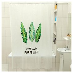 Штора для ванной Доляна Тропики 180x180 3954430 тропики