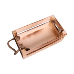 Кашпо Дарим красиво Двушка Лайт ручка веревка, 24.5x13.5x9 см обжиг