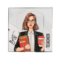 ArtFox Бумага для записей в коробке Best teacher (4798803) белый/розовый
