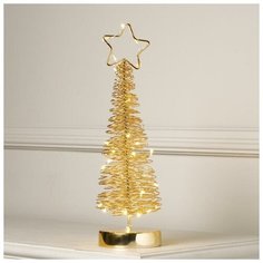 Фигурка Luazon Lighting Елка плетеная 38 см золотистый