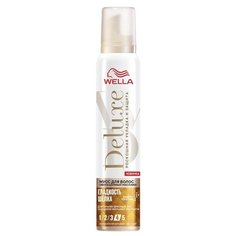 Wella Deluxe мусс для волос Гладкость шёлка, 200 мл