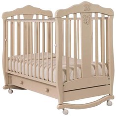 Кроватка Гандылян Доминик Люкс (качалка), на полозьях слоновая кость