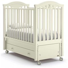 Кроватка Nuovita Lusso (качалка), продольный маятник ваниль