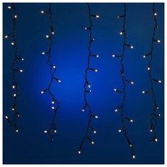 Гирлянда SNOWMEN сосулька Е70302, 200 х 60 см, 192 ламп, белый/зеленый провод