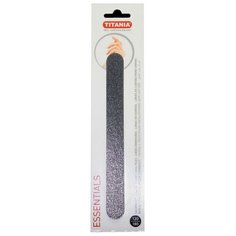 TITANIA 1031 Пилка маникюрная с песочным напылением, 120/180 грит черная