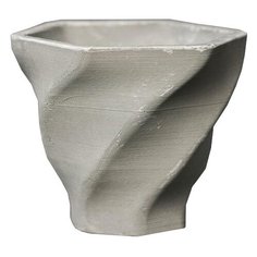 Кашпо Дарите счастье Феерия 10,5 х 9 см серый