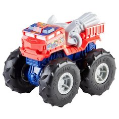 Монстр-трак Hot Wheels инерционный увеличенный Пожарная Тревога GVK41 1:43, красный/синий
