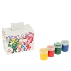 CENTRUM Пальчиковые краски Фиксики 4 цвета х 40 мл (86951)