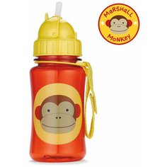 Поильник с трубочкой SKIP HOP Zoo Straw Bottle, 350 мл monkey