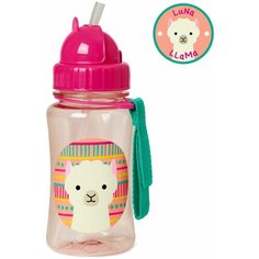 Поильник с трубочкой SKIP HOP Zoo Straw Bottle, 350 мл llama