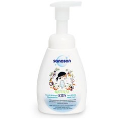 Sanosan Kids Пенка для лица и тела для мальчиков, 250 мл
