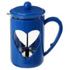 Френч-пресс Доляна Комплимент (0.8 л) синий