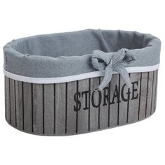 Доляна Корзина для хранения Storage 28×19×11 см серый