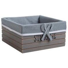 Доляна Корзина для хранения Storage, 15 х 15 х 9 см серый