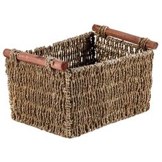 Доляна Корзина для хранения Став 16 х 29 х 19 см коричневый