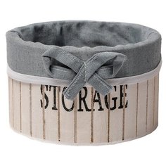 Доляна Корзина для хранения Storage, 23 х 23 х 11 см белый
