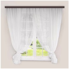 Тюль Witerra Дуэт на ленте 180 см белый