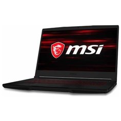 Ноутбук MSI GF63 Thin 9SCSR-1026XRU (Intel Core i7 9750H 2600MHz/15.6"/1920x1080/8GB/256GB SSD/NVIDIA GeForce GTX 1650 Ti Max-Q 4GB/DOS) 9S7-16R412-1026, черный
