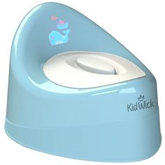 KidWick горшок Ракушка с крышкой голубой