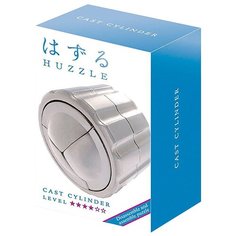 Головоломка Cast Puzzle Cylinder, уровень сложности 4 (HZ 4-08) серебристый