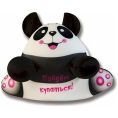 Игрушка для ванной Штучки, к которым тянутся ручки Аква крошки Панда (15аси17ив-3) белый/черный