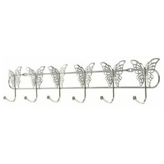 Вешалка Доляна Бабочки 2317115 серебристый