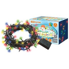 Гирлянда TDM ЕLECTRIC 500 см, СГ50 5, 50 ламп, разноцветные диоды/зеленый провод