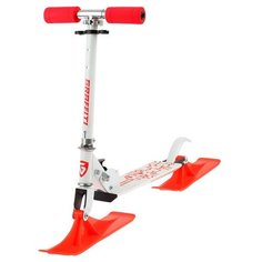 Самокат-снегокат Graffiti Fresh белый/красный