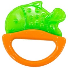 Прорезыватель-погремушка Canpol Babies Rattle with soft bite teether 13/107 зеленая рыбка