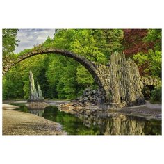 Рыжий кот Картина по номерам Каменный мост 50х40 см