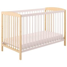 Кроватка Polini Simple 101 (классическая) натуральный белый