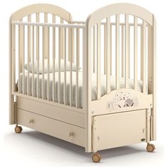 Кроватка Nuovita Grano (качалка), продольный маятник слоновая кость