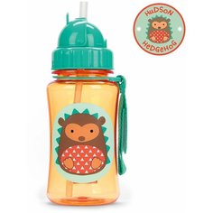 Поильник с трубочкой SKIP HOP Zoo Straw Bottle, 350 мл hedgehog