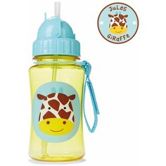 Поильник с трубочкой SKIP HOP Zoo Straw Bottle, 350 мл Giraffe