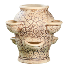 Кашпо Керамика ручной работы Земляничница 56 х 55 см бежевый