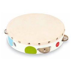 Janod бубен Конфетти J07601 белый