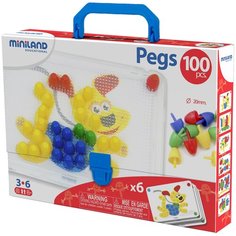 Miniland Мозаика Pegs 20 мм, 100 элементов (31806)