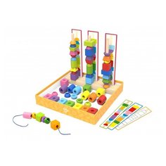 Пирамидка-сортер Tooky Toy Maze Beads Game Box