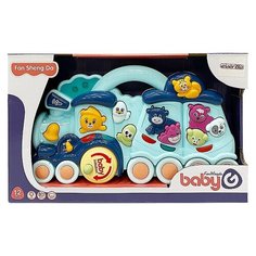 Развивающая игрушка everflo Baby Train, голубой