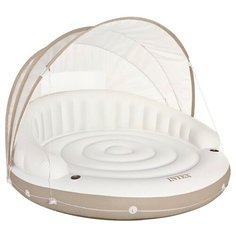 Матрас Intex Canopy Island 199x199 см бежевый/белый
