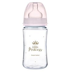 Canpol Babies Бутылочка антиколиковая с широким горлом PP EasyStart Royal Baby, 240 мл, с 3 месяцев, розовый
