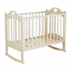 Кроватка Красная Звезда Любаша С635 (качалка), на полозьях слоновая кость