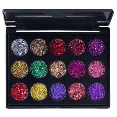 CmaaDU Палетка глиттерных теней 02