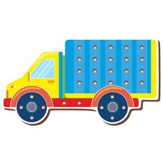 Шнуровка Woodland Грузовик (017108) синий/желтый